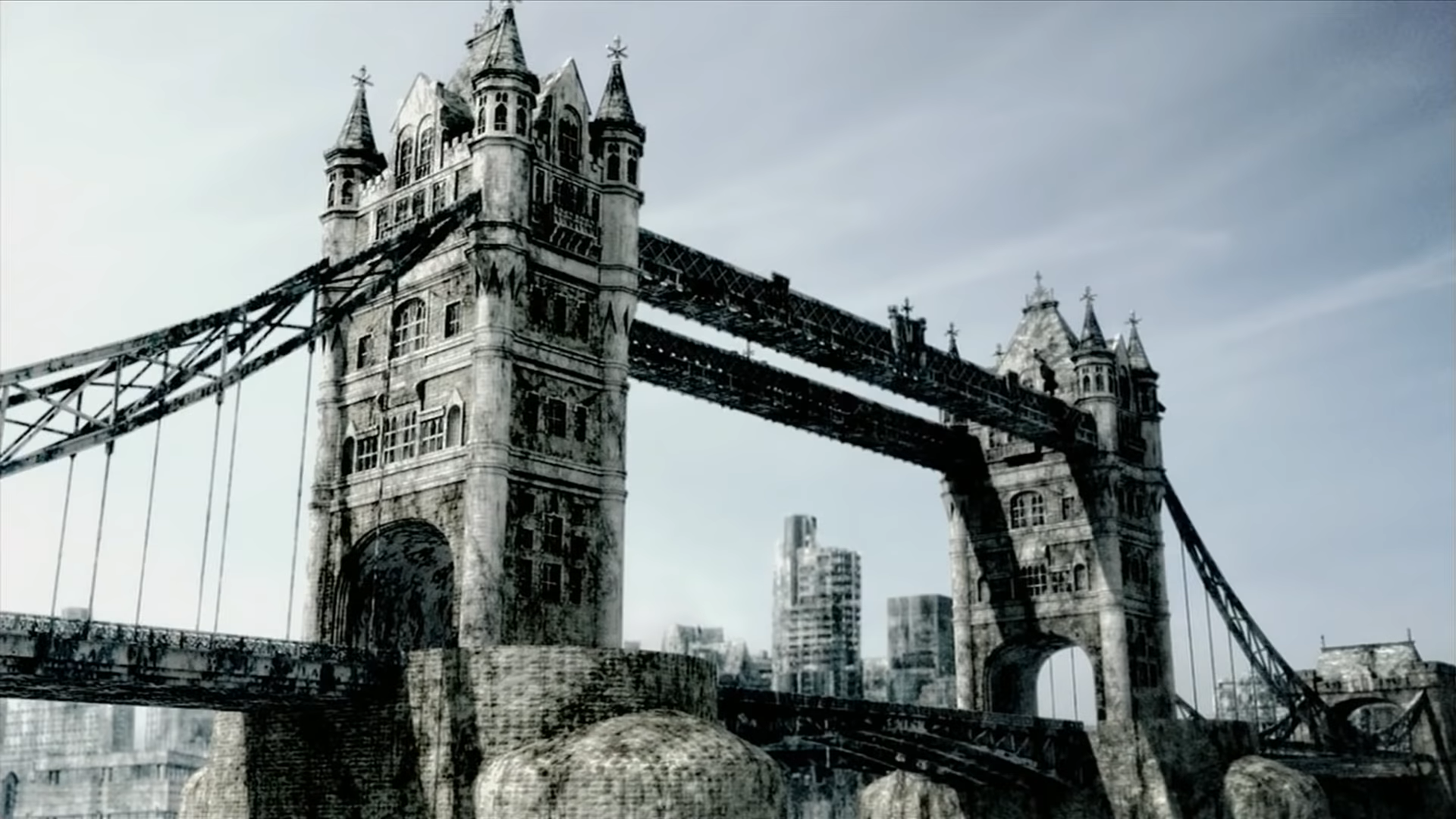 Life after people. Лондонский мост падает арт. Жизнь после людей Life after people. Лондонский мост упал.