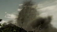The collapse, in a closer view.