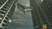 Animated GIF of the Petronas Tower collapse.