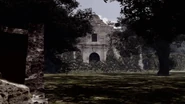 The Alamo in 50 years after people.