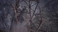 The Gondola destroys the lower parts of the tower.