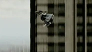 The gargoyle freefalls.