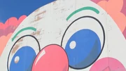 Paint starts to fade on a park ride.