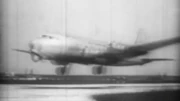A plane taking off the Berlin Tempelhof Airport during the Berlin Airlift