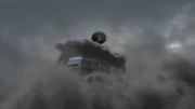 The Burj Al Arab begins to collapse.