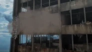 The elevator crash down on a floor.