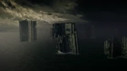 One of the apartments collapse.