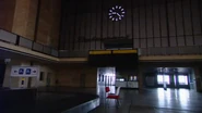 The interior of the Berlin Tempelhof Airport, frozen in time.