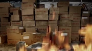 The fire spread into the bunker.