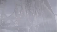 The Kinzua Viaduct during the storm.