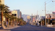The city's empty streets
