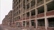 The Packard Automotive Plant, abandoned after company fell into debt.