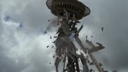 The Space Needle collapse, on the street view.'