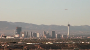 The skyline as a background.