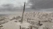 The Burj Khalifa leans.