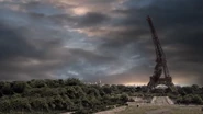 The tower leans.