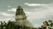City Hall's collapse in the earthquake.