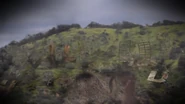The sign's letters collapse