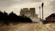 The  begins to collapse.