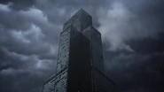 The Sears Tower in 10 years, with the windows falling out during a storm.
