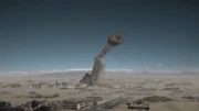 The  collapses during the earthquake.