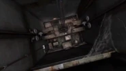 A lift in the top view. It eventually brakes.