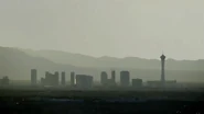 The skyline of the city, the Stratosphere Tower still dominates.