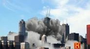 In a promotion for the Life After People Documentary, the Sears Tower was featured collapsing, but over a still-intact Chicago.