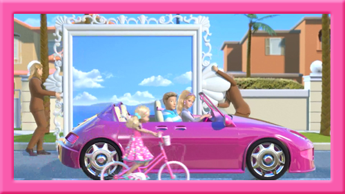 barbie dream house and car