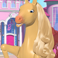 barbie tawny walking horse