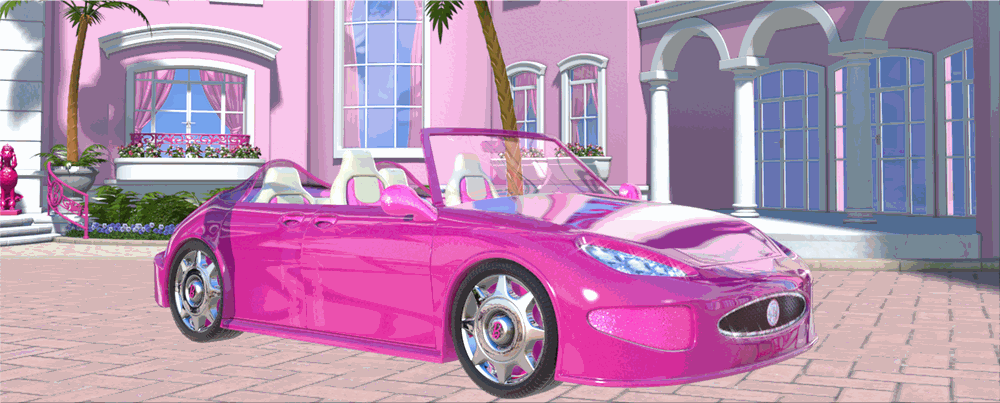 barbie dream house car