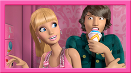 Barbie trapped in the dreamhouse top