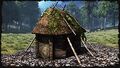 Petite cabane (vue de face)