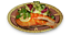 Fried salmon