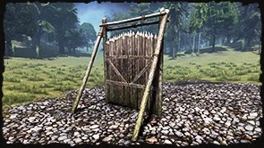 Деревянные ворота (Вид сзади)