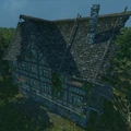 3 story wooden house (back view)