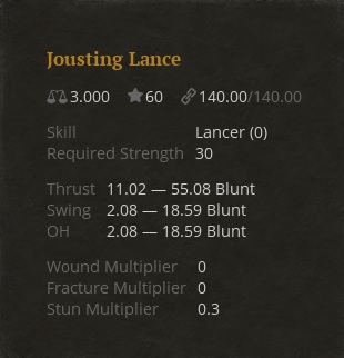 Jousting lance - Official Life is Feudal Wiki