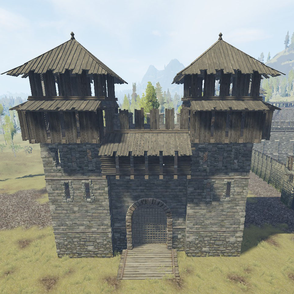 medieval castle gatehouse