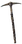 Hardened steel pickaxe