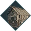 Middle wooden house