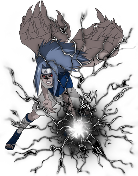 Uchiha Sasuke marca da maldição Lv 2