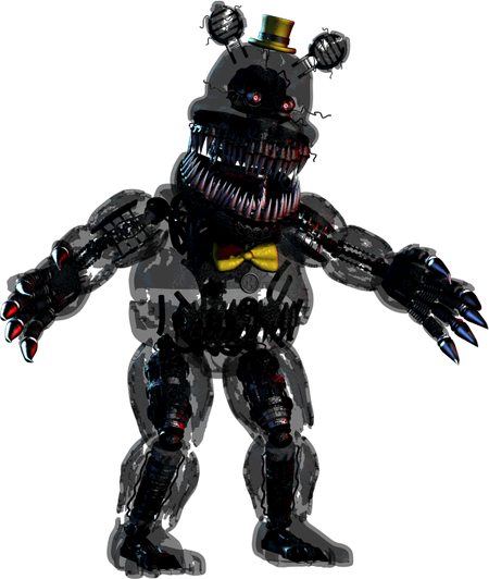 e se os nightmare animatronics fossem feitos de carne e osso em five night  at freddys ? #fnaf 