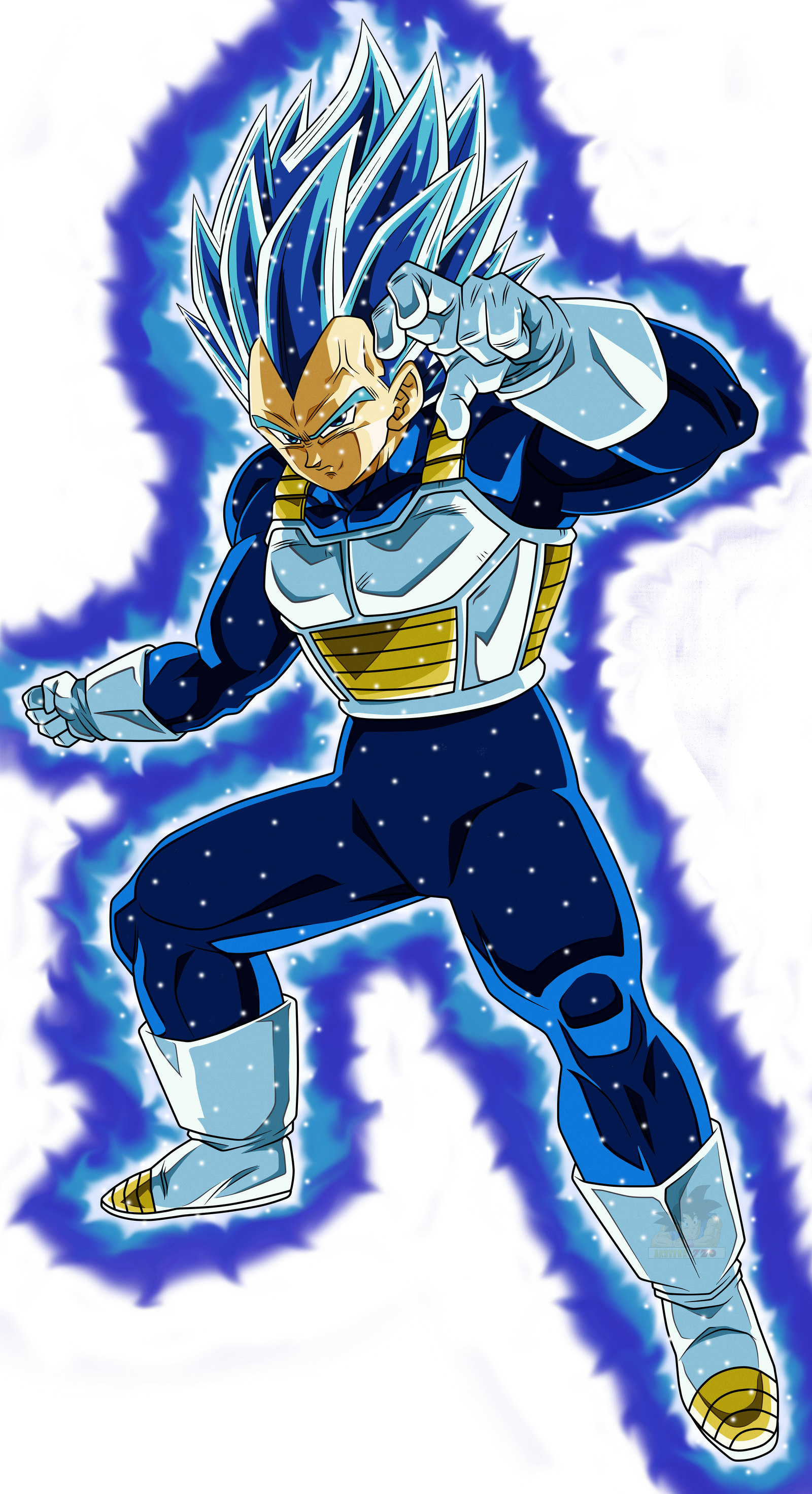 Vegueta y Goku Super Saiyajin Blue Evolution  Personajes de dragon ball,  Super saiyajin, Goku super saiyajin