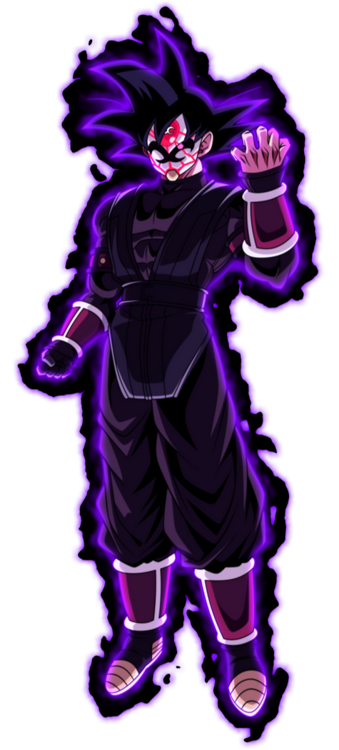 Goku black com cabelo vermelho