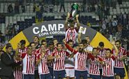 Celebrando la copa MX del Apertura 2015, en el Estadio León