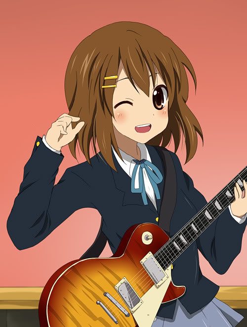 K-ON Yui Hirasawa and Guitar cursor – Custom Cursor