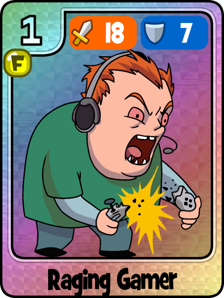 Rage quit fire Sticker