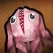 Headchicken a.k.a Bongy Storylog Portrait A bongy’d shield wielding K.Corp security unit.