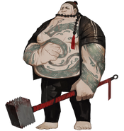 Flexing Tieqiu Crewman