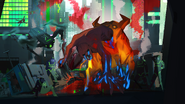 Brazen Bull rampaging in District 11